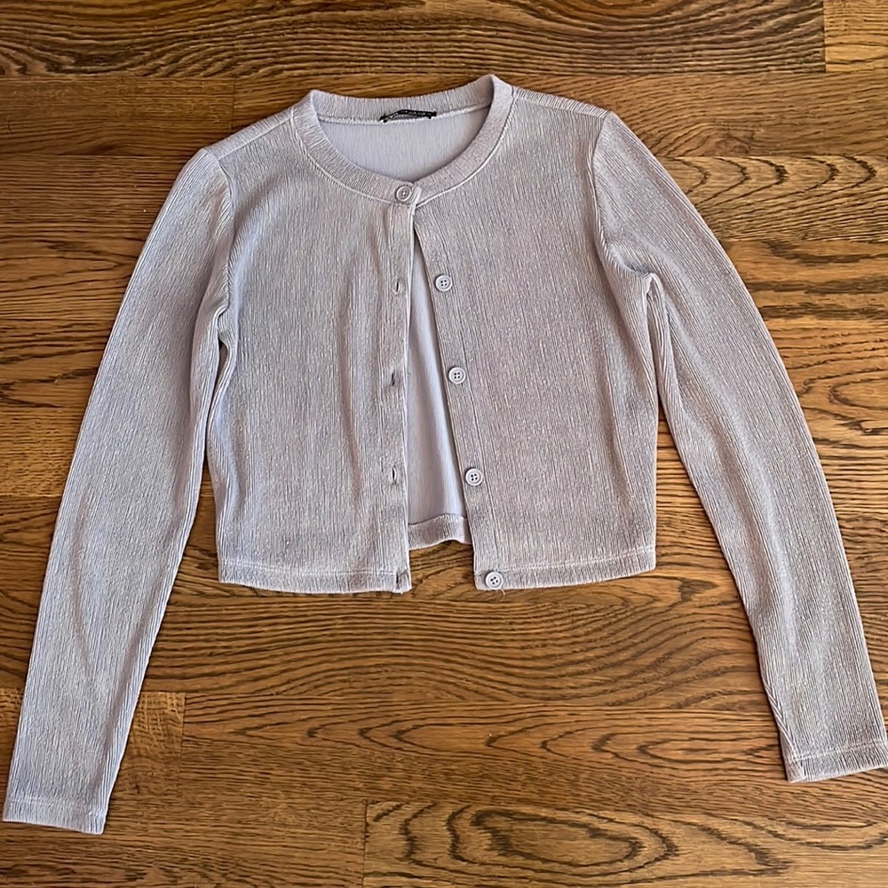 zara button up shirt/cardigan